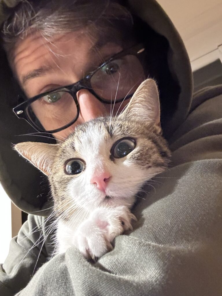 Lechienabois et son chat Lechienabois et son chat
